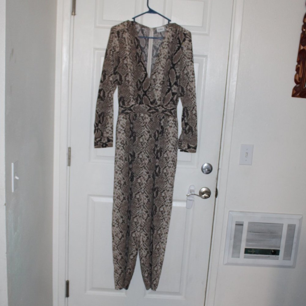 Snake Print Jumpsuit, LINI Women Small